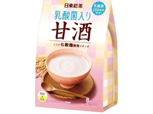 Nitto Black Tea Amazake with Lactic Acid Bacteria, 8 Bottles (Special Order Item) [Purchase Quantity: 24]