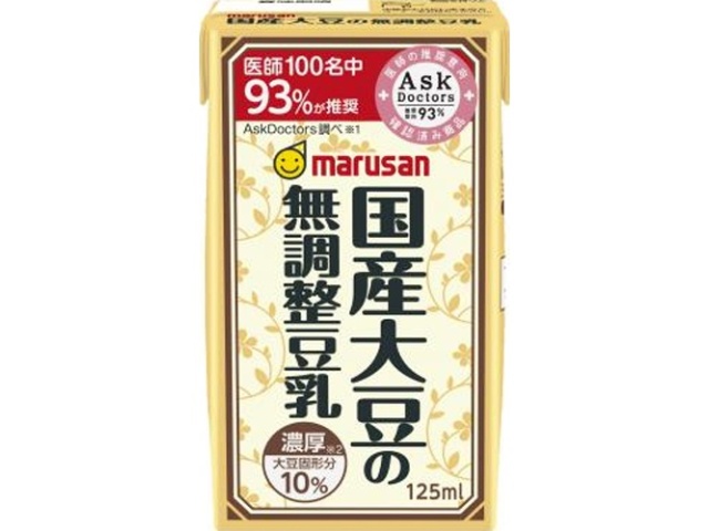 Marusan Rich 10% Domestic Soybean Unsweetened Soy Milk 125ml (Special Order Item) [Purchase Quantity: 24]