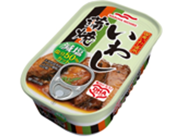 Maruha Domestic Low-Sodium Grilled Sardines, 100g (Pack of 15)