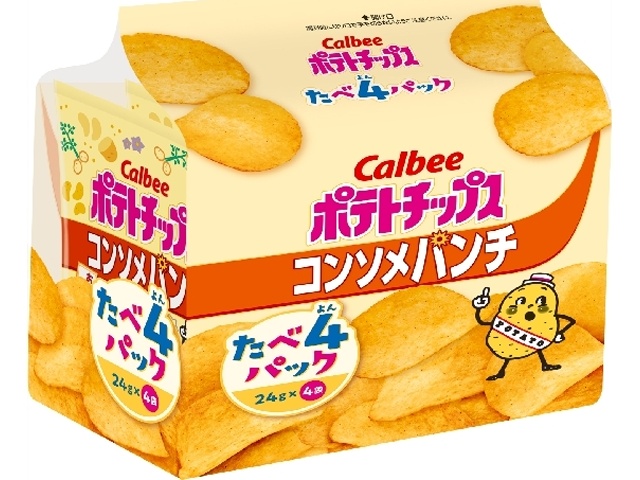 Calbee Potato C Consomme Punch Tabeyon 96g (Purchase 8)
