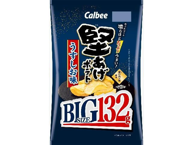Calbee Kataage Potatoes, Lightly Salted, Big, 132g (Special Order Item) [Purchase 12]