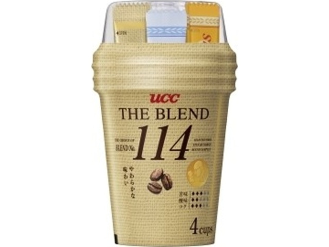 UCC Cup Coffee 114 The Blend 4-Pack (Special Order Item) [Purchase Quantity: 24]
