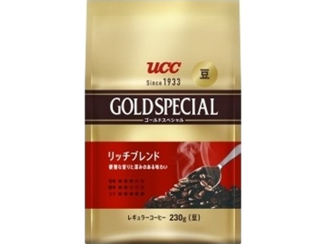 UCC Gold Special Roasted Beans, Rich 230g (Special Order Item) [Purchase 12]
