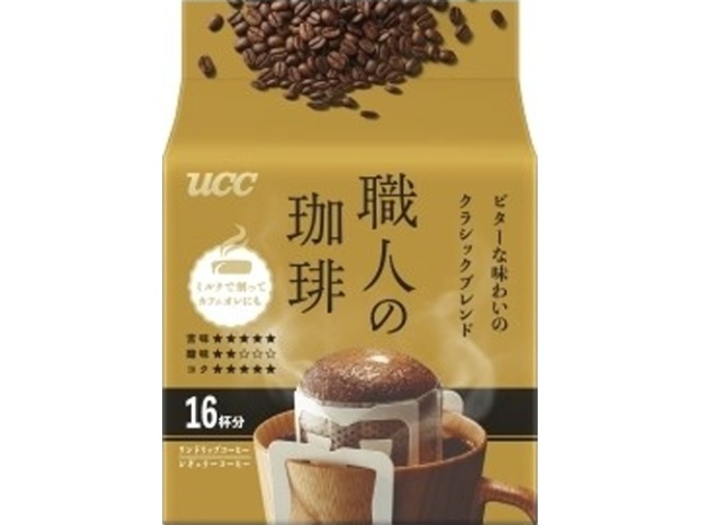 UCC Artisan Coffee Bitter Classic 16-pack (Special Order Item) [Purchase 12]
