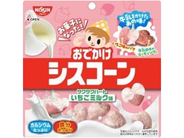 Cisco Odekake Cisco Corn Strawberry Milk Flavor 20g (Special Order Item) [Purchase Quantity: 36]