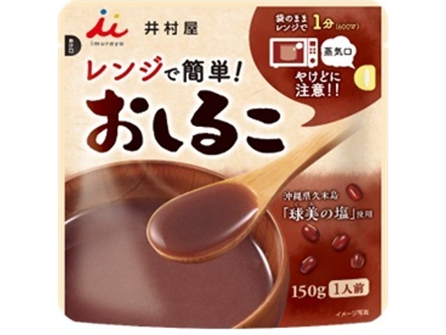 Imuraya Easy Oshiruko in the Microwave, 150g (Special Order Item) [Purchase Quantity: 30]