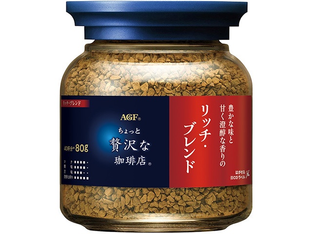 AGF Luxury Coffee Shop Rich Blend 80g Jar (Special Order Item) [Purchase Quantity: 24]