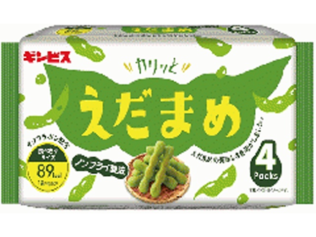 Ginbis Crispy Edamame Soybeans, 4-Pack (Purchase 12)