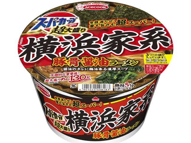 Ace Super Large Yokohama Iekei Tonkotsu Soy Sauce Ramen (12 pieces)