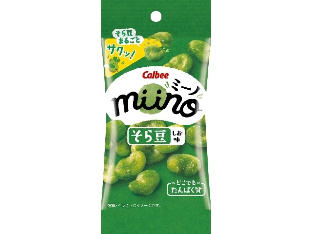 Calbee Miino Salted Broad Beans Slim Size 20g (Special Order Item) [Purchase 18]