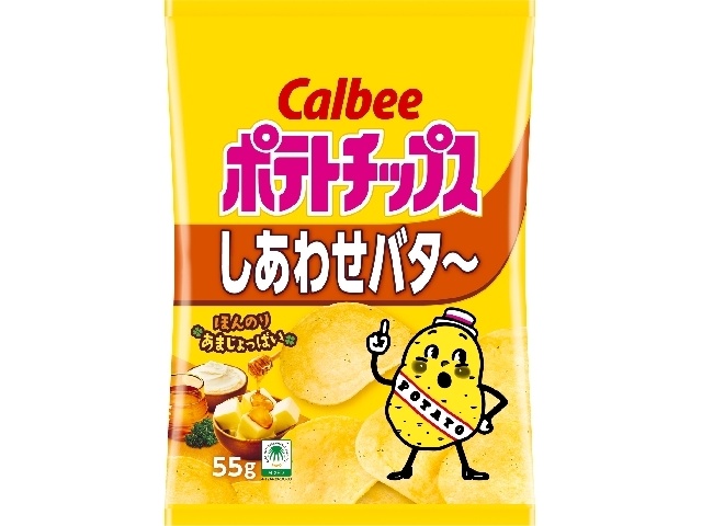 Calbee Potato Chips, Happy Butter, 55g (Special Order Item) [Purchase 12]