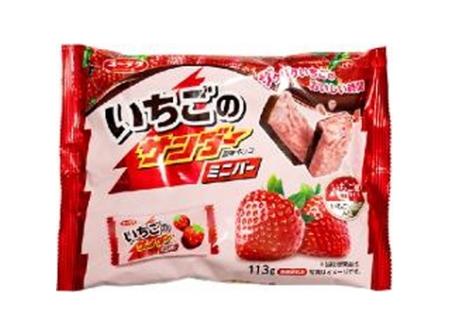 Yuraku Strawberry Thunder Mini Bar, 113g (Purchase 12)