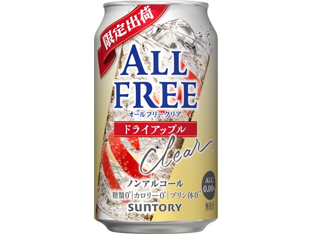Suntory All-Free Clear Dried Apple 350 (Special Order Item) [Purchase Quantity: 24]
