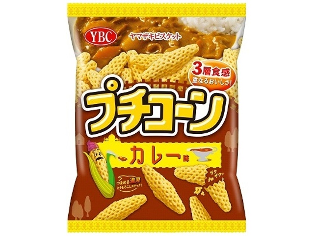 YBC Petit Corn, Curry Flavor, 55g (Pack of 12)