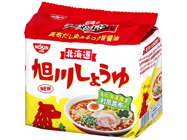 Nissin Ramen Shop Asahikawa Soy Sauce 5-pack (6 packs)