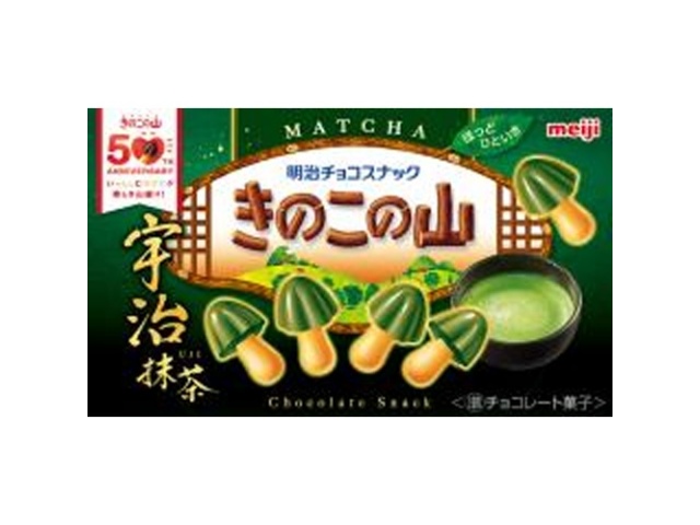 Meiji Kinoko no Yama Uji Matcha, 64g (Purchase of 10)
