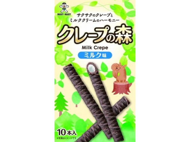 Want Want Japan Crepe Forest Milk Flavor 10 pieces [Purchase 10 pieces]