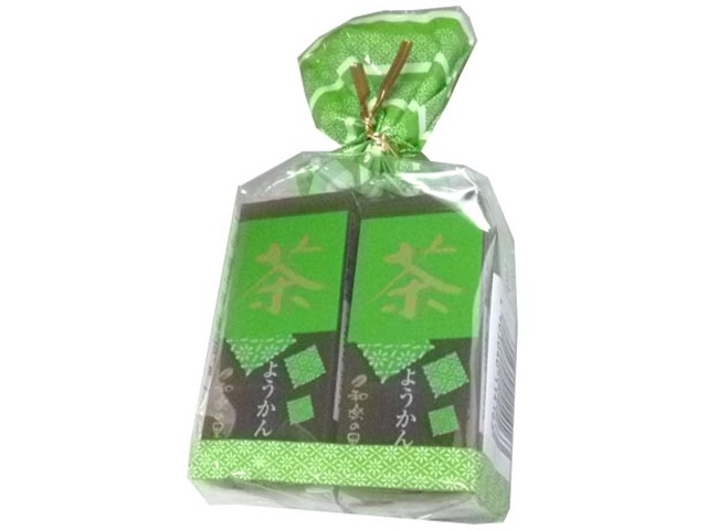 Yoneya Waraku no Sato Mini Yokan (4-pack) with Tea, 57g x 4 (Special Order Item) [Purchase Quantity: 8]