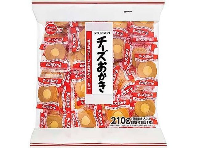 Bourbon Cheese Rice Crackers 210g (Special Order Item) [Purchase 10]