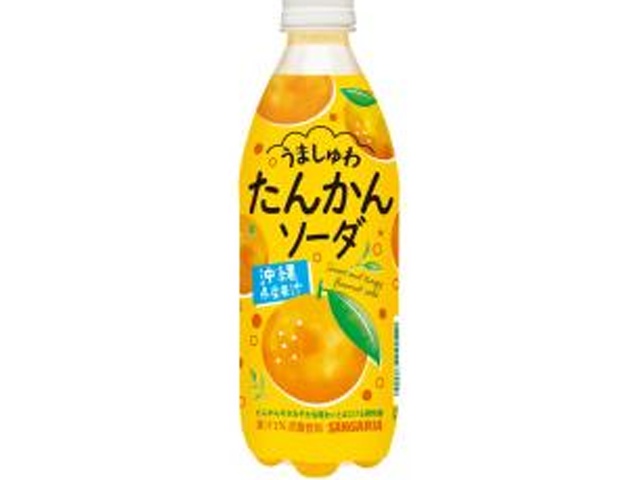Sangaria Umashuwa Tangerine Soda P500ml [New Product Released January 26th]  [Purchase Quantity: 24]