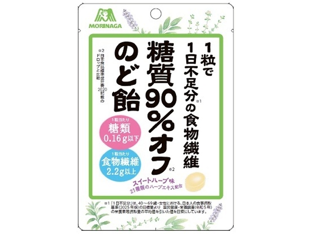 Morinaga 90% Less Sugar Throat Lozenges, 58g (Special Order Item) [Purchase Quantity: 112]