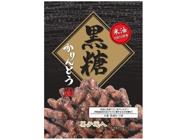 Tokyo Karinto Confectionery Kurato Brown Sugar Karinto, 82g (Purchase 16 pieces)