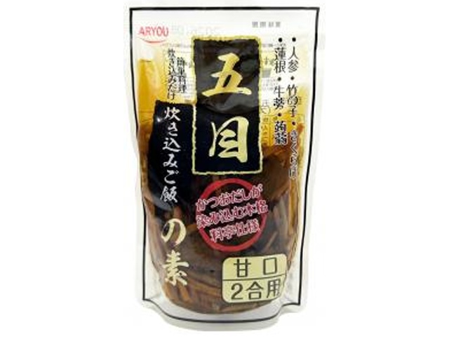 Aryo Gomoku Kamameshi Seasoning, 2-cup Rice Bowl, 350g (Pack of 24)