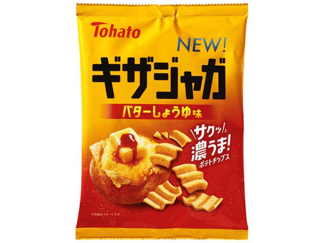 Tohato Giza Potato Butter Soy Sauce Flavor 55g [New Product Released January 19th]  [Purchase Quantity: 12]