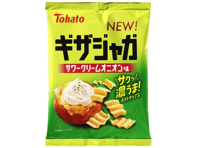Tohato Giza Jaga Sour Cream Onion Flavor, 55g [New Product, Released January 19th] [Special Order Item] [Purchase 12]