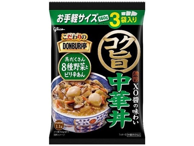 Glico Specialty Donburitei 3-Serving Rich and Delicious Chinese Rice Bowl (3 servings) - Special Order Item [Purchase Quantity: 20]