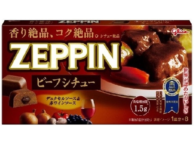 Glico Zeppin Beef Stew, 175g [New Product, Released February 17th] [Pre-order Item] [Purchase Quantity: 60]