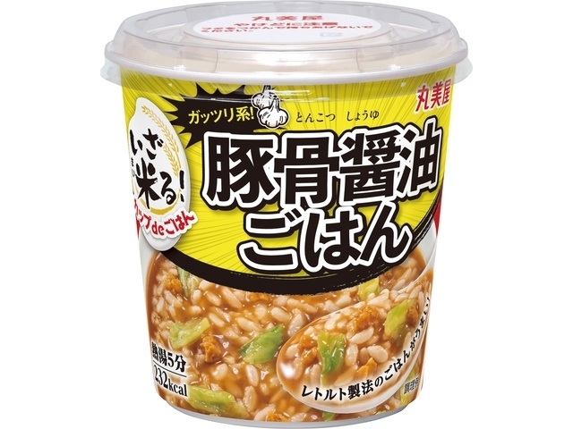 Marumiya Cup de Gohan Tonkotsu Soy Sauce Rice [New Product Released February 19th] [Purchase 6]