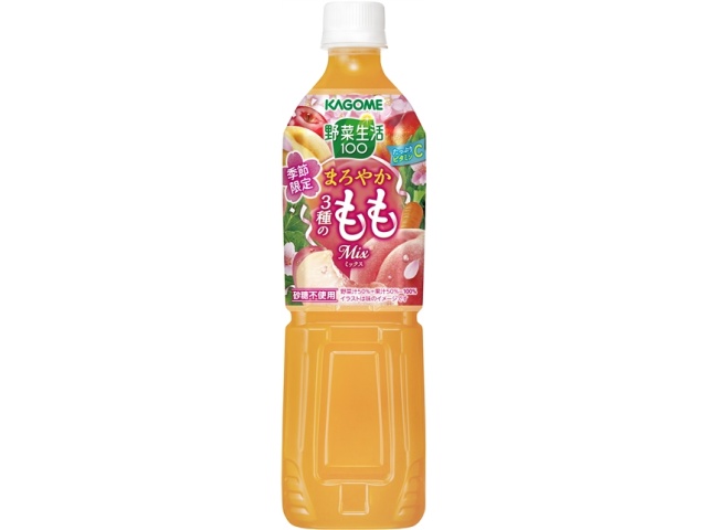 Kagome Vegetable Lifestyle Mellow Three Kinds of Peach 720ml [New Product Released February 3rd] Special Order Item [Purchase Quantity: 15]