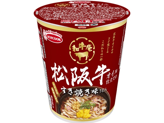 Ace Wagyuan Matsusaka Beef Oil Sukiyaki Flavored Udon [New Product Released February 9th]  [Purchase 12]
