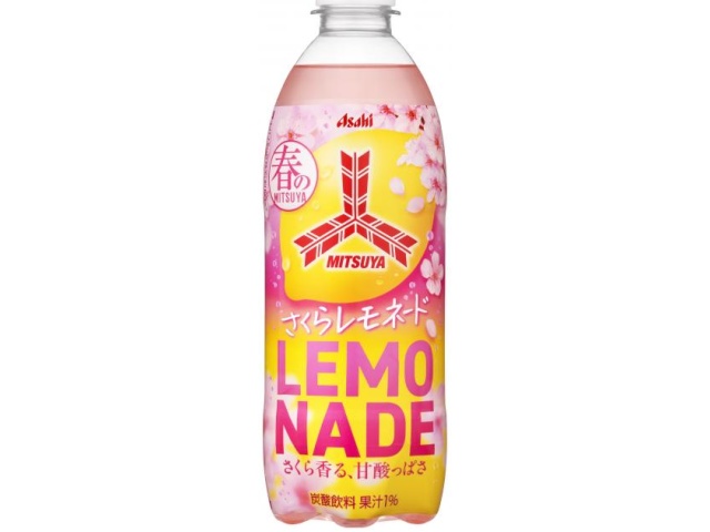 Mitsuya Sakura Lemonade P500ml [New Product Released 2/17]  [Purchase Quantity: 24]
