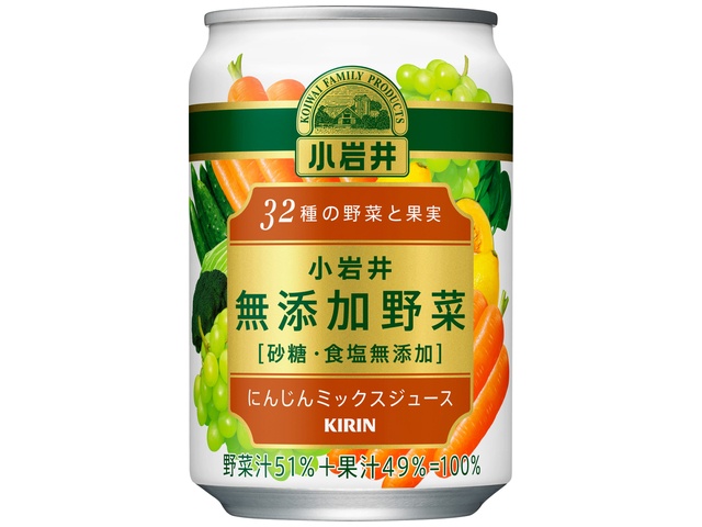 Koiwai Additive-Free Vegetables, 32 Varieties of Vegetables and Fruits, 280g Can [This Month's Special Drink] Special Order Item [Purchase Quantity: 24]