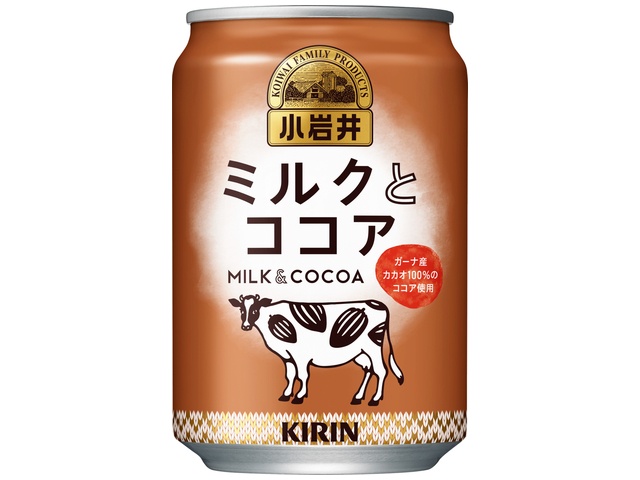 Koiwai Milk and Cocoa Can, 280g [This Month's Special Drink]  [Purchase 24]