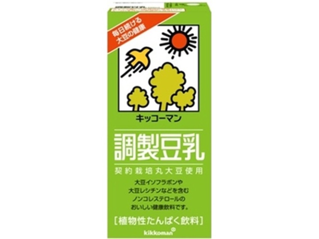 Kikkoman Soy F Soy Milk, Extra Cap, 1000ml (Pack of 6)