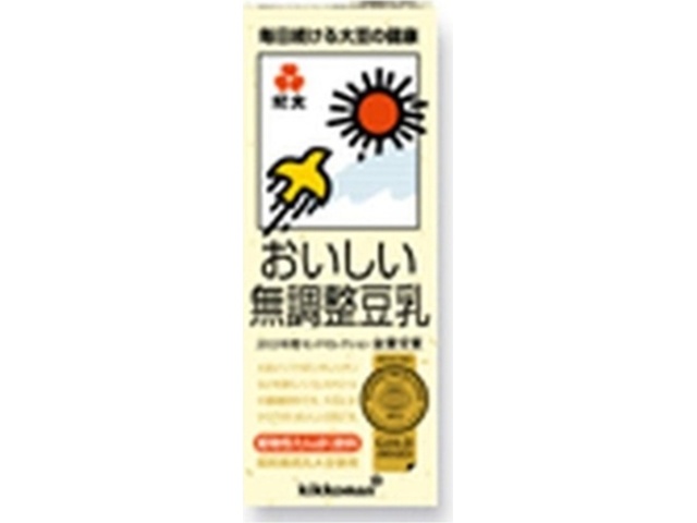 Kikkoman Soy F Delicious Unflavored Soy Milk, 200ml (Special Order Item) [Purchase 18]