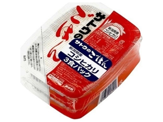 Sato Koshihikari Rice 200g x 3 [Limited Quantity] [Purchase 12]