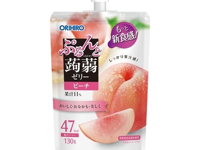 Orihiro Plandu Konjac Jelly Peach Standing (Special Order Item) [Purchase 8]