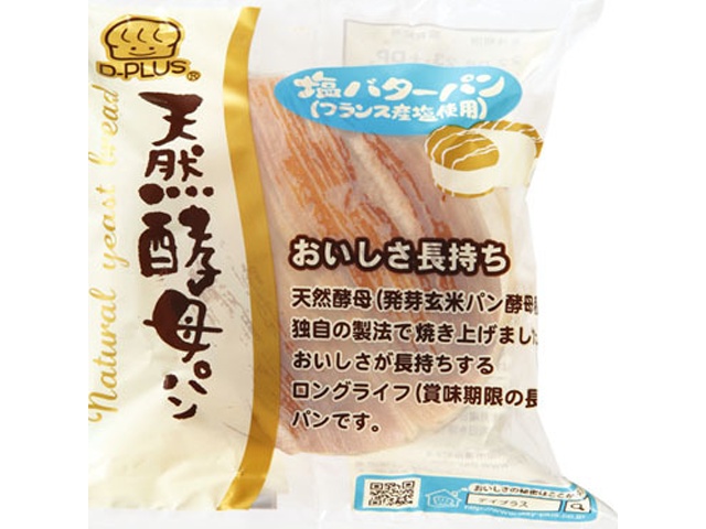 Day Plus Natural Yeast Bread, Salted Butter Bread (12 pieces)