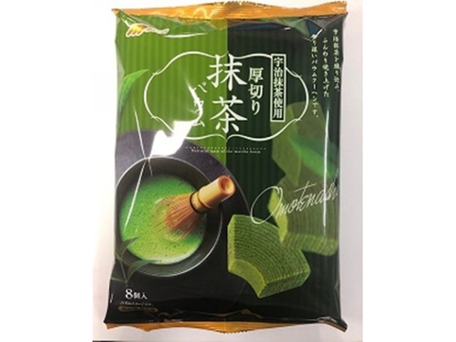 Marukin Thick-Sliced ??Matcha Baumkuchen (8 pieces) (Purchase 8 pieces)