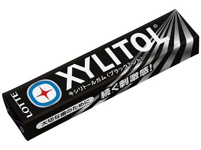 Lotte Xylitol Gum, Black Mint, 14 pieces (Special Order Item) [Purchase Quantity: 320]