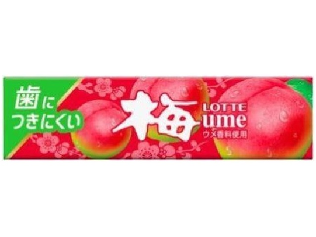 Lotte Teeth-Friendly Plum Gum, 9 pieces (Purchase 15 pieces)