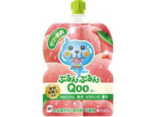 Purunpurun Qoo Peach 125g [This Month's Special Drink] Special Order Item [Purchase 6]