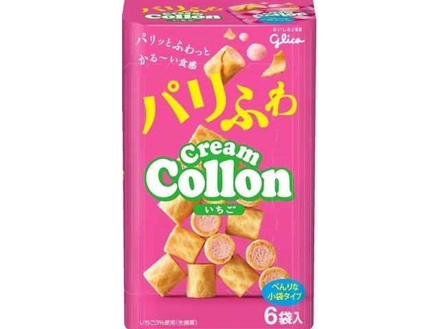 Glico Paris Fuwa Cream Colon Strawberry 6 packs (50 packs)