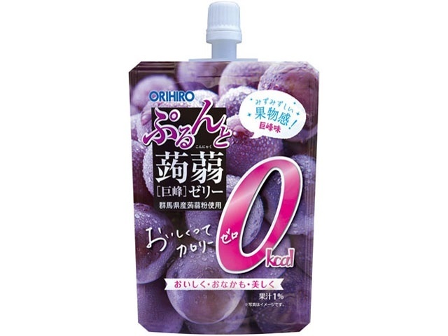Orihiro Plandu Konjac Jelly, 0kcal, Kyoho Grape Special Order Item [Purchase Quantity: 48]