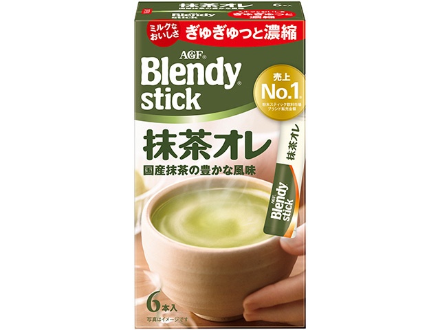 Blendy Matcha Au Lait Sticks (6 sticks) [This month's special offer: Favorite beverage]  [Purchase 6]