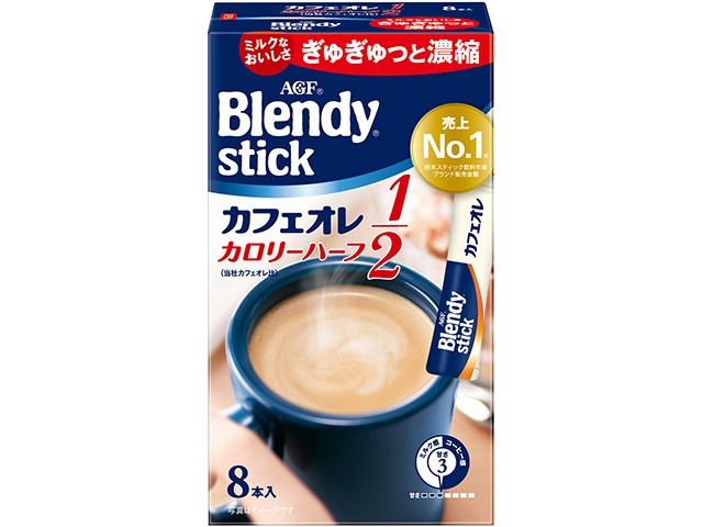 Blendy Stick Cafe au Lait Half Calories 8 sticks  [Purchase 6]